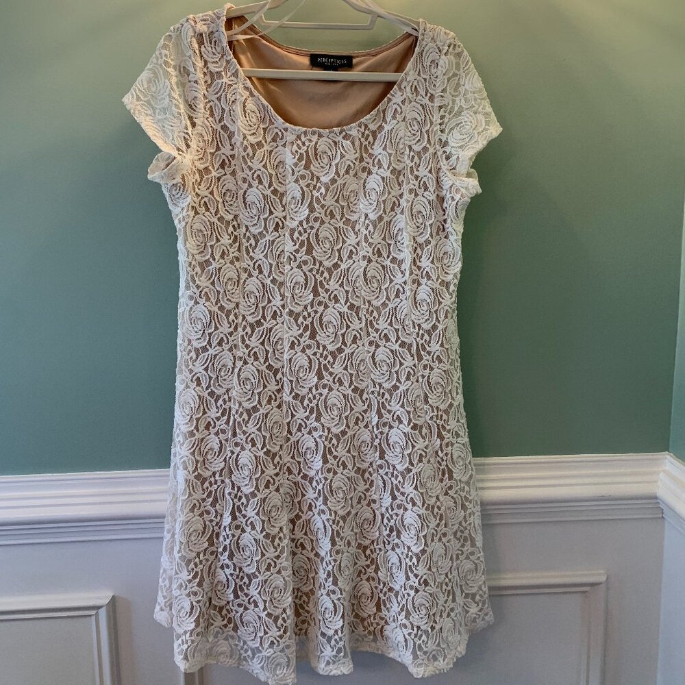 Perceptions New York XL Pullover Comfortable Beige off white overlay